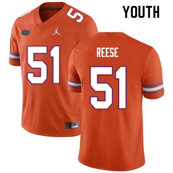 Youth #51 Stewart Reese Florida Gators College Football Jerseys Sale-Orange - Click Image to Close